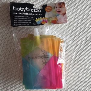 Baby Brezza Reusable Food Pouches - Multicolor